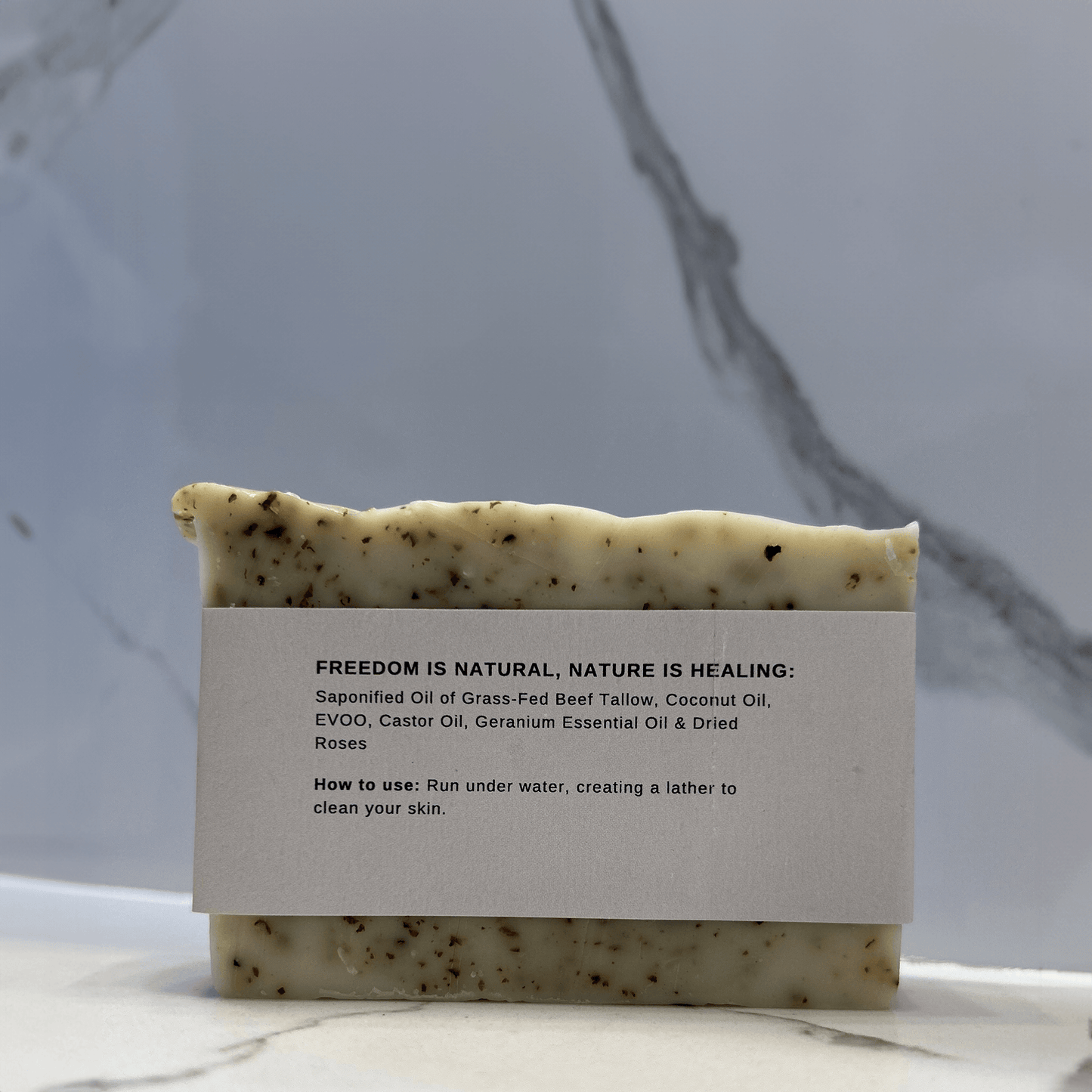 Geranium Rose Tallow Soap Bar