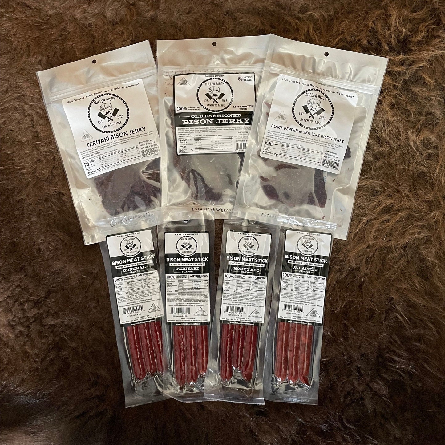 Ultimate Carnivore Grassfed Bison Snack Pack - Miller Bison