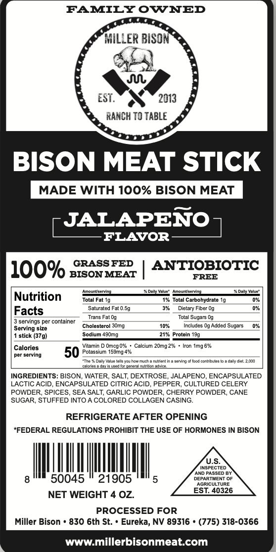 Ultimate Carnivore Grassfed Bison Snack Pack - Miller Bison