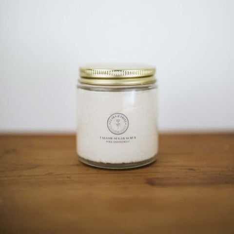 Pink Grapefruit Tallow Sugar Scrub